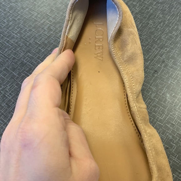 J Crew “Cora” Camel Suede Flats sz:8 *like new* - Picture 5 of 9